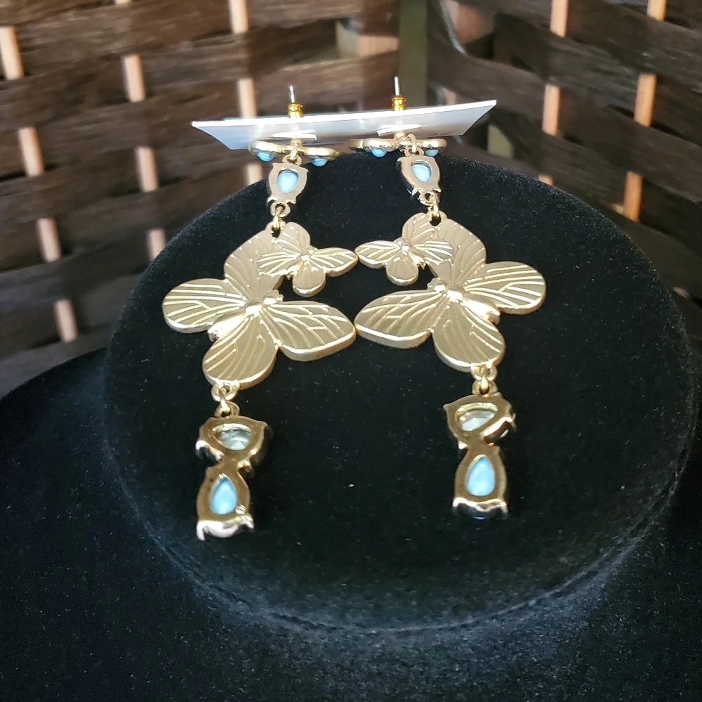 Betsey Johnson Matching Butterfly 🦋 Earrings - Picture 6 of 10